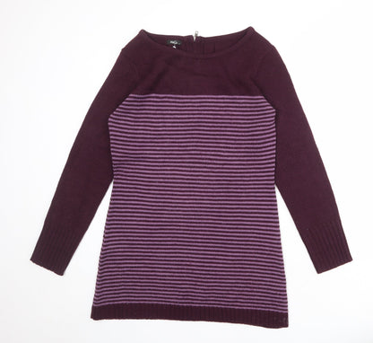 Womens UK Size M M&Co Purple Pullover Jumper
