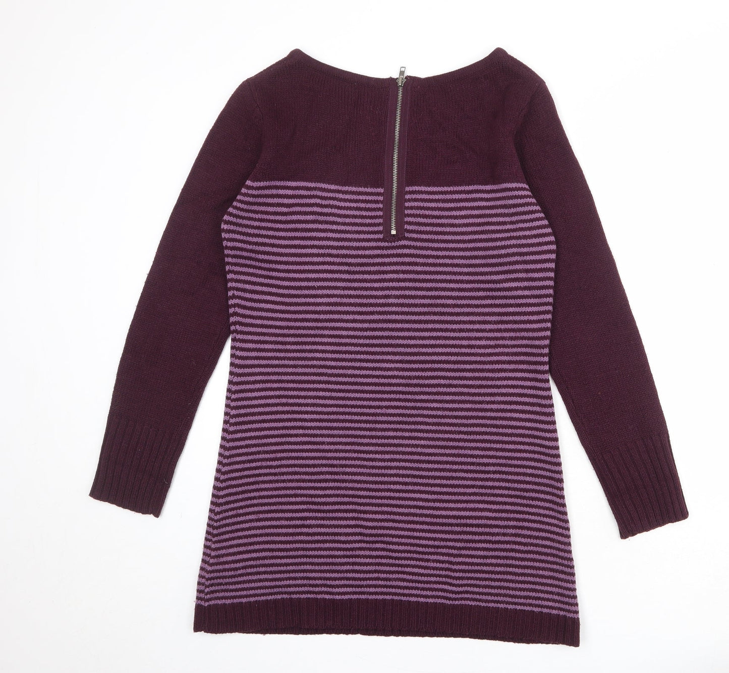 Womens UK Size M M&Co Purple Pullover Jumper