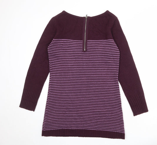 Womens UK Size M M&Co Purple Pullover Jumper