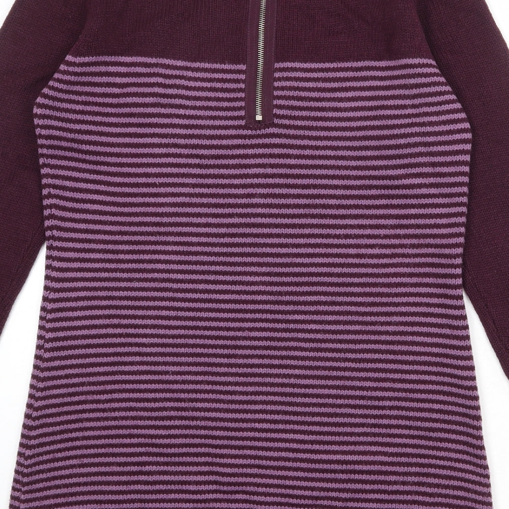 Womens UK Size M M&Co Purple Pullover Jumper