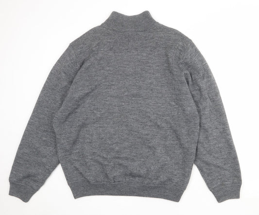 Mens UK Size L Cutter & Buck Grey Pullover Sweatshirt