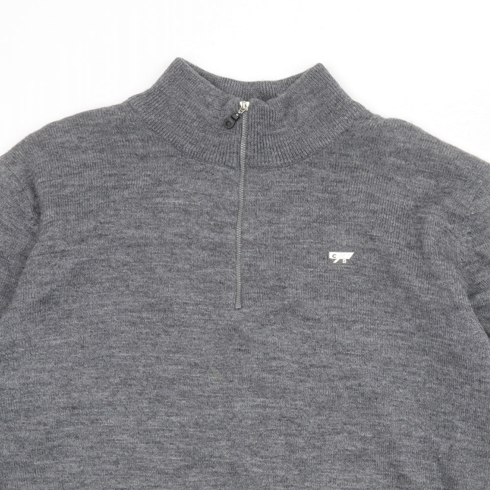 Mens UK Size L Cutter & Buck Grey Pullover Sweatshirt