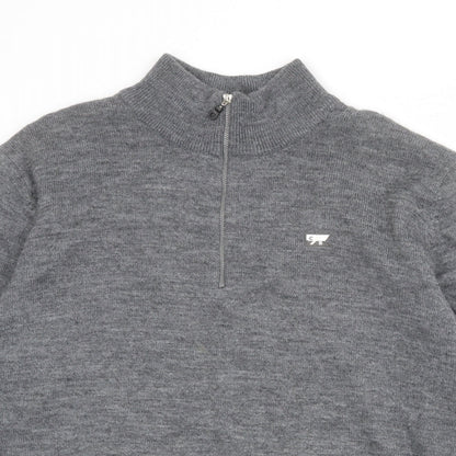 Mens UK Size L Cutter & Buck Grey Pullover Sweatshirt