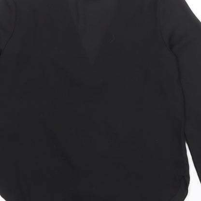 Womens UK Size 6 ASOS Black Basic Button-Up