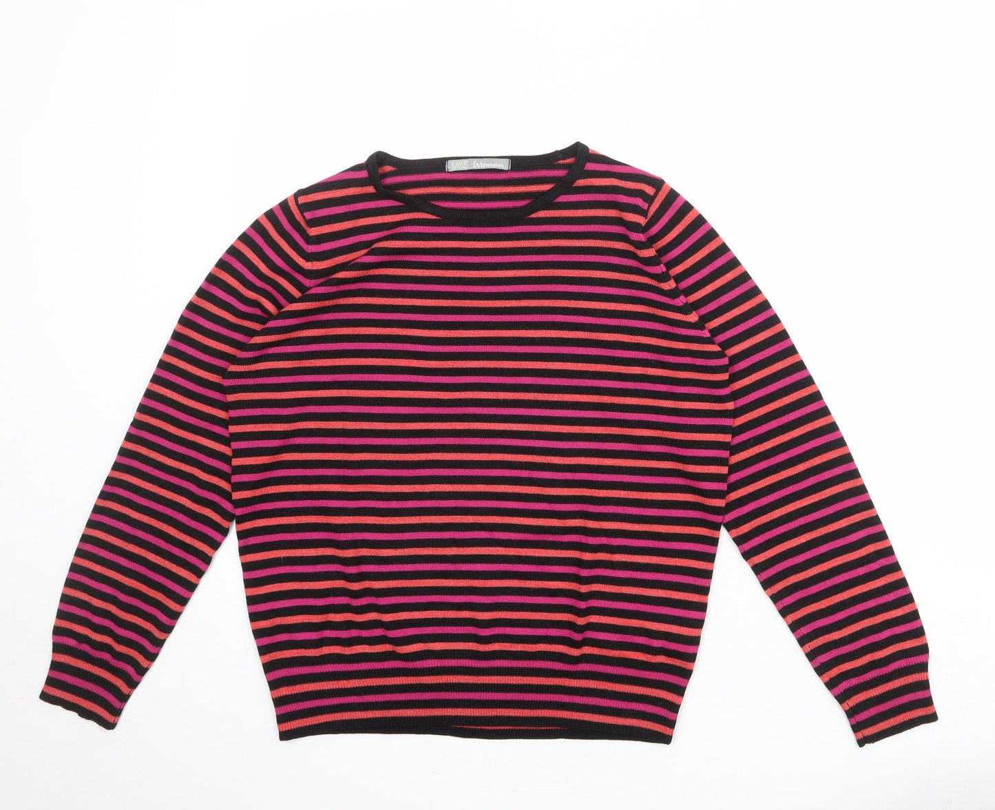Womens UK Size 14 Marks and Spencer Multicoloured Pullover Jumper