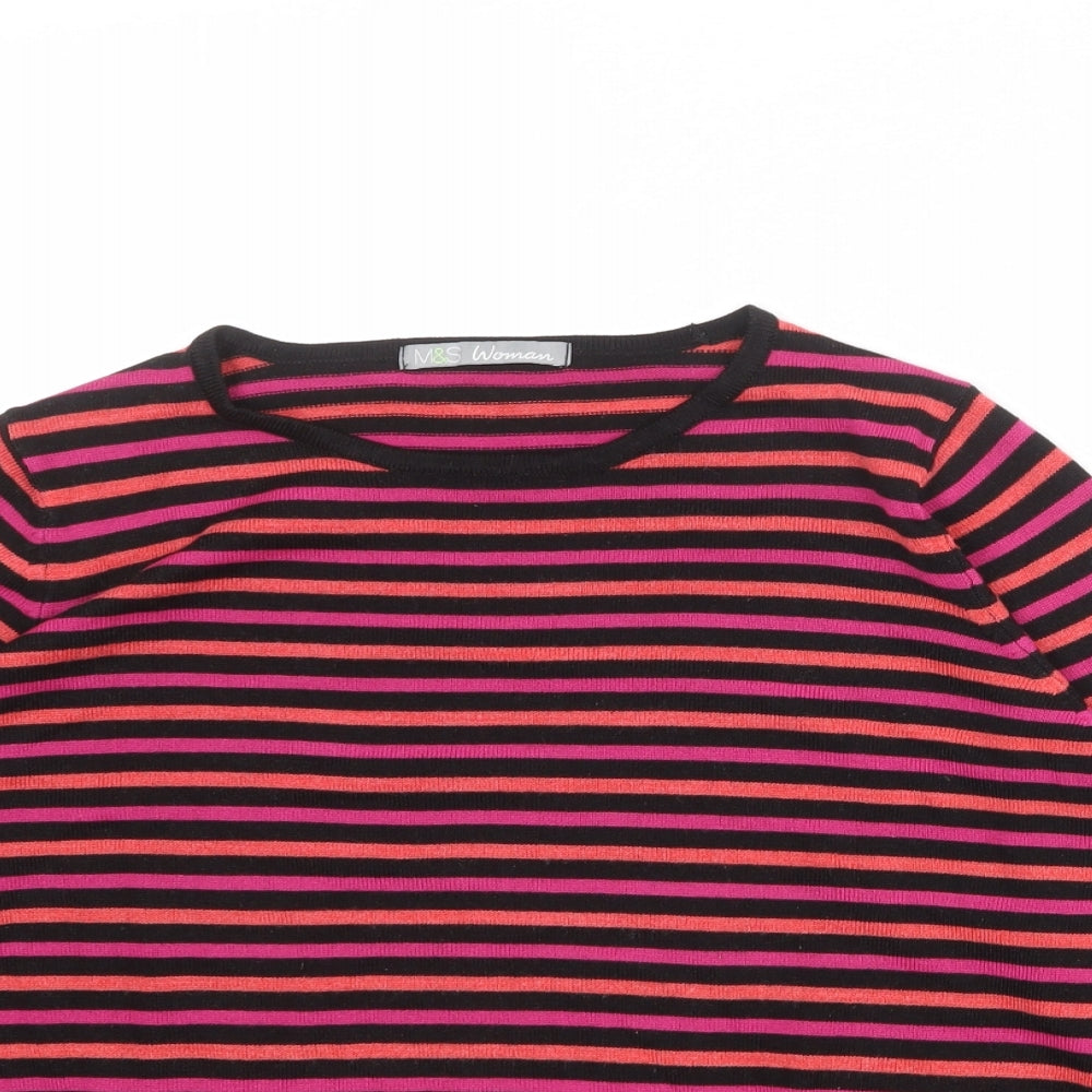 Womens UK Size 14 Marks and Spencer Multicoloured Pullover Jumper
