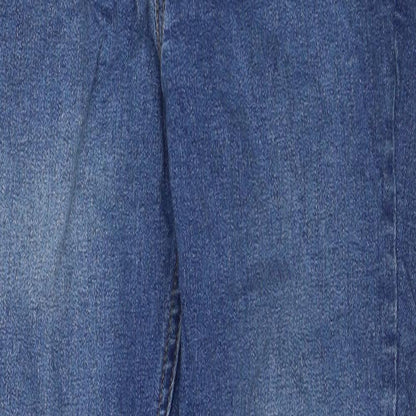 New Look Womens Blue Cotton Skinny Jeans Size 8 Regular Zip