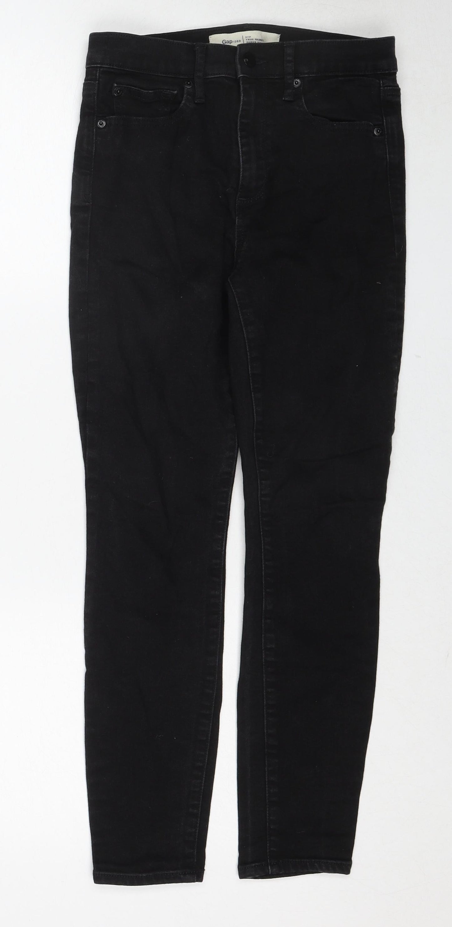 Womens UK Size 27 in Gap Regular Fit Skinny Black Jeans