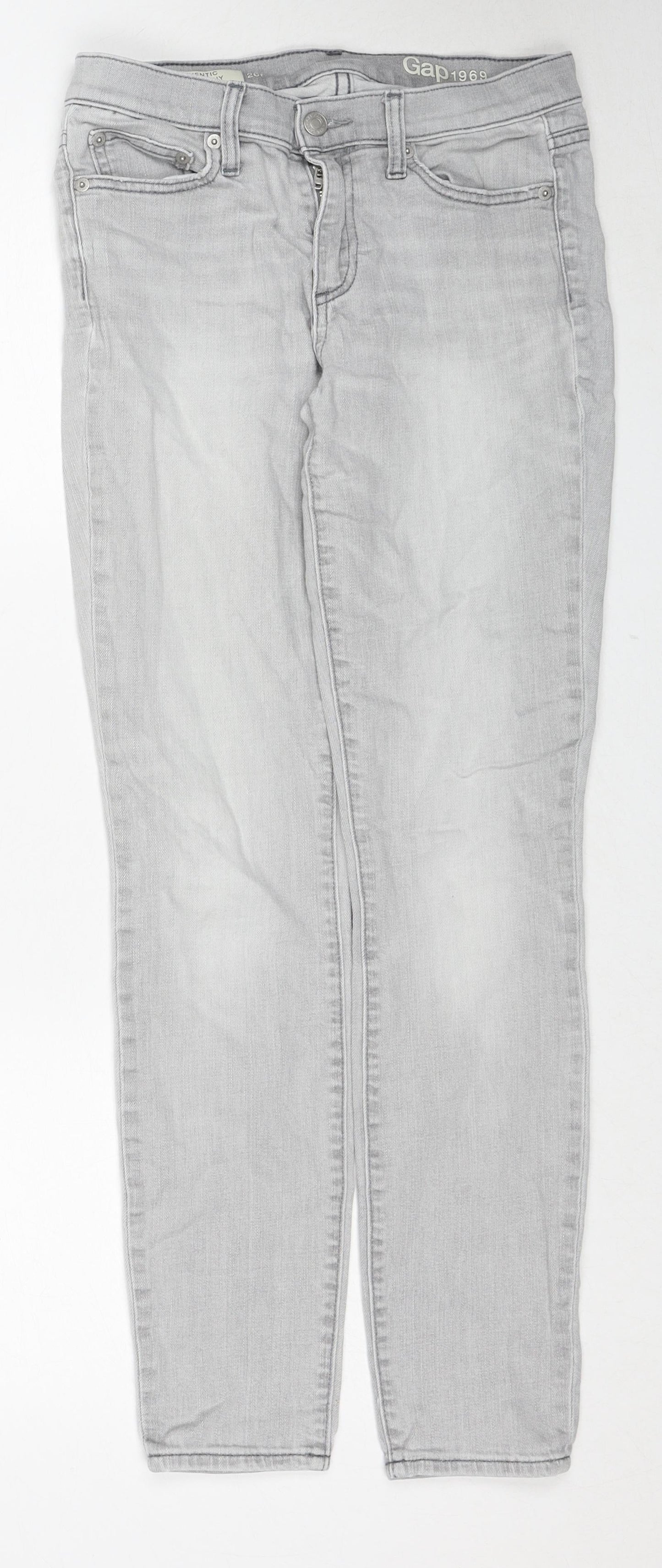 Womens UK Size 26 Gap Regular Fit Skinny Grey Jeans