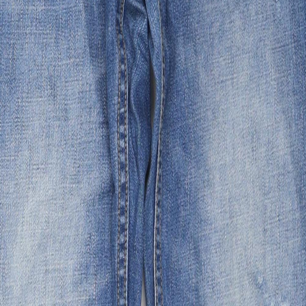 Gap Womens Blue Cotton Boyfriend Jeans Size 26 L32 in Regular Zip