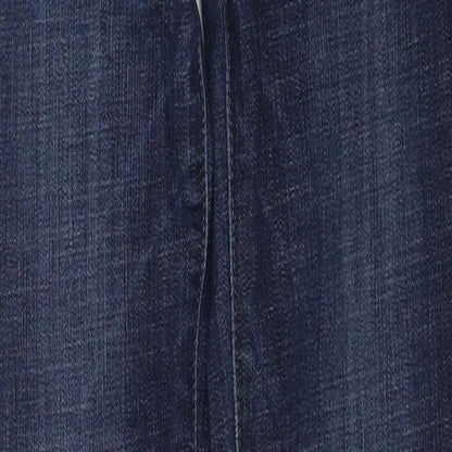 Gap Womens Blue Cotton Skinny Jeans Size 25 in Regular Zip