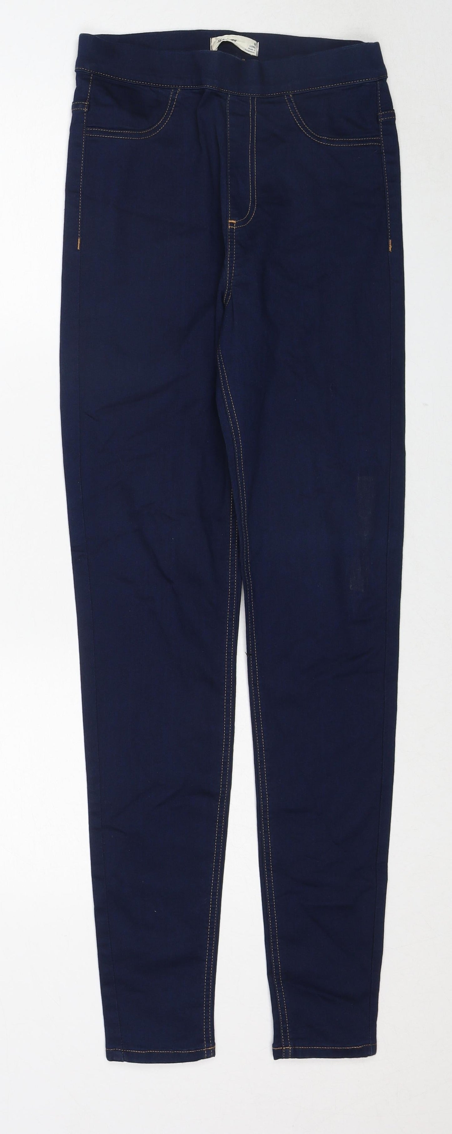 Womens UK Size 8 Marks and Spencer Regular Fit Jegging Blue Jeans