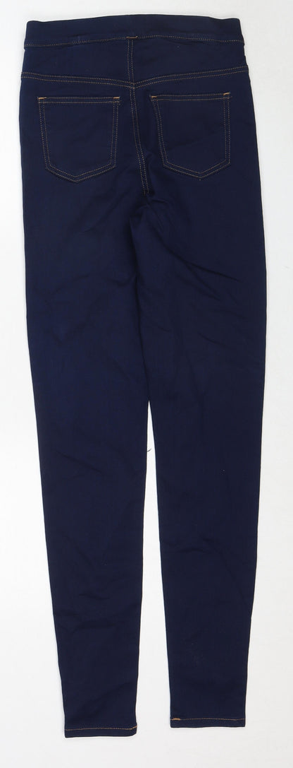 Womens UK Size 8 Marks and Spencer Regular Fit Jegging Blue Jeans