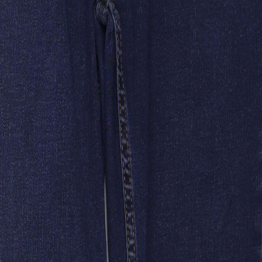 New Look Womens Blue Cotton Skinny Jeans Size 8 Regular Zip