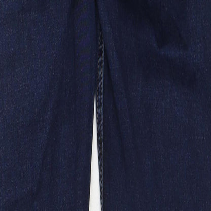 New Look Womens Blue Cotton Skinny Jeans Size 8 Regular Zip