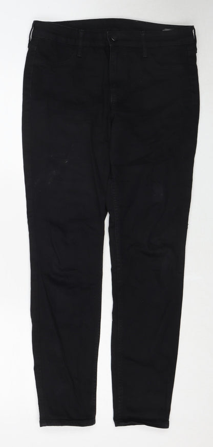 Womens UK Size 29 in H&M Regular Fit Skinny Black Jeans