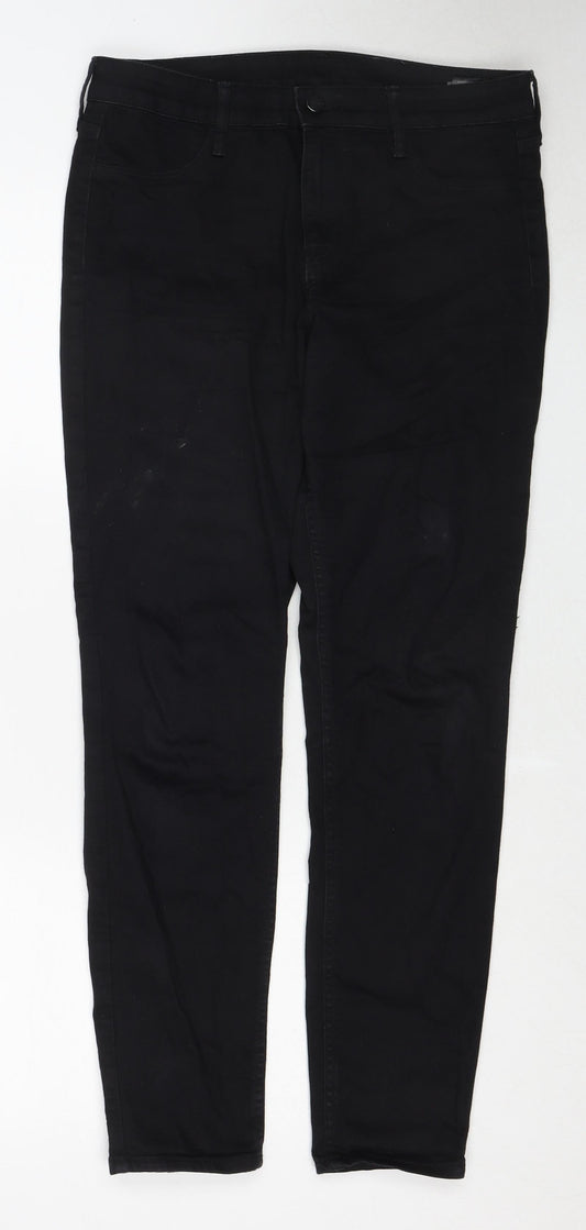 Womens UK Size 29 in H&M Regular Fit Skinny Black Jeans