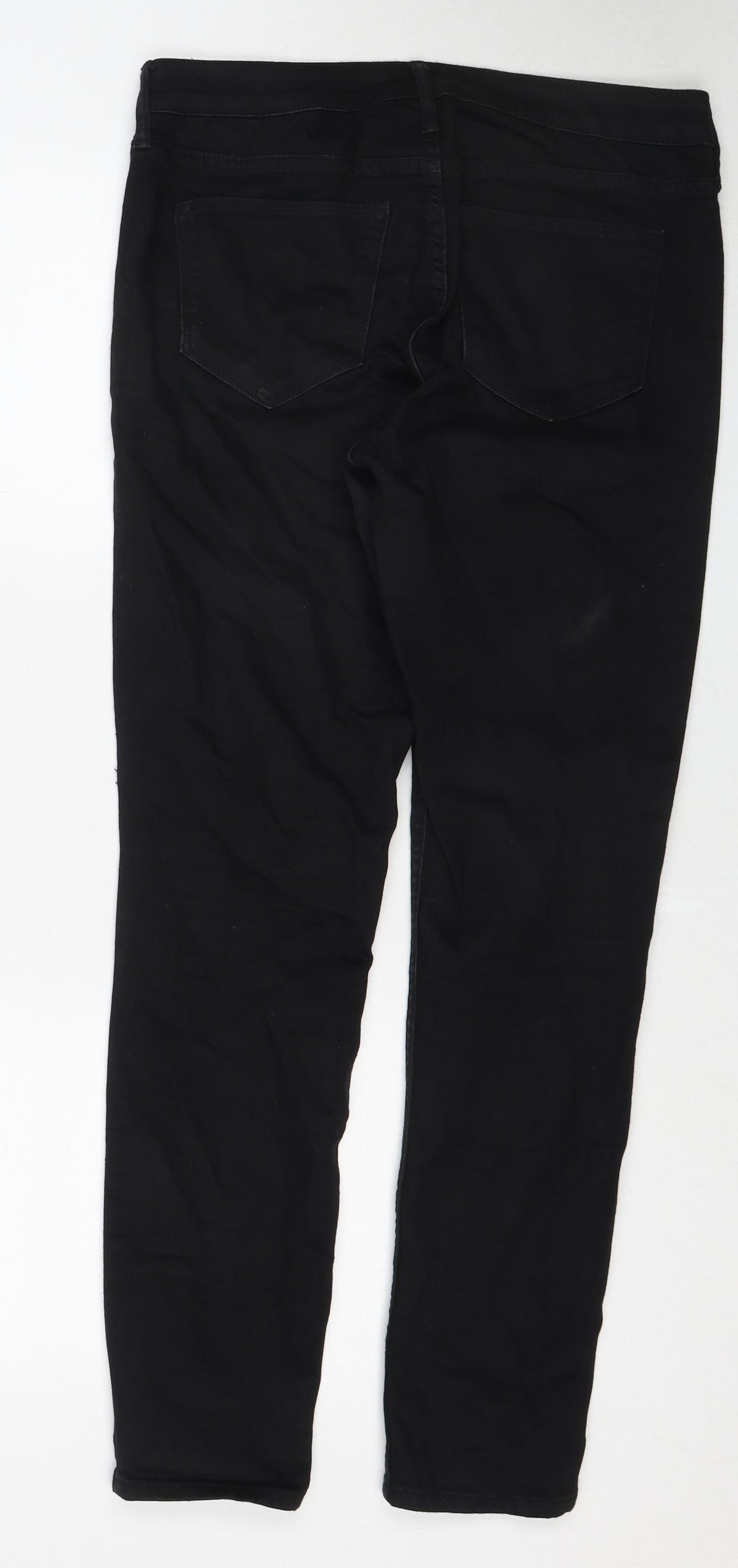 Womens UK Size 29 in H&M Regular Fit Skinny Black Jeans