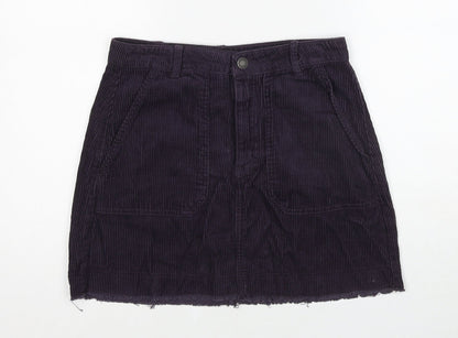 Womens UK Size 10 Stradivarius A-Line Corduroy Skirt