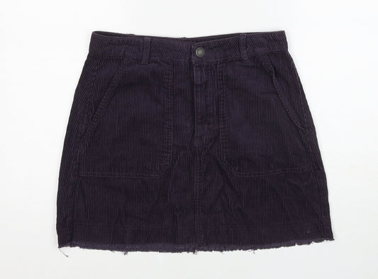 Womens UK Size 10 Stradivarius A-Line Corduroy Skirt