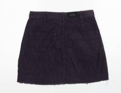 Womens UK Size 10 Stradivarius A-Line Corduroy Skirt