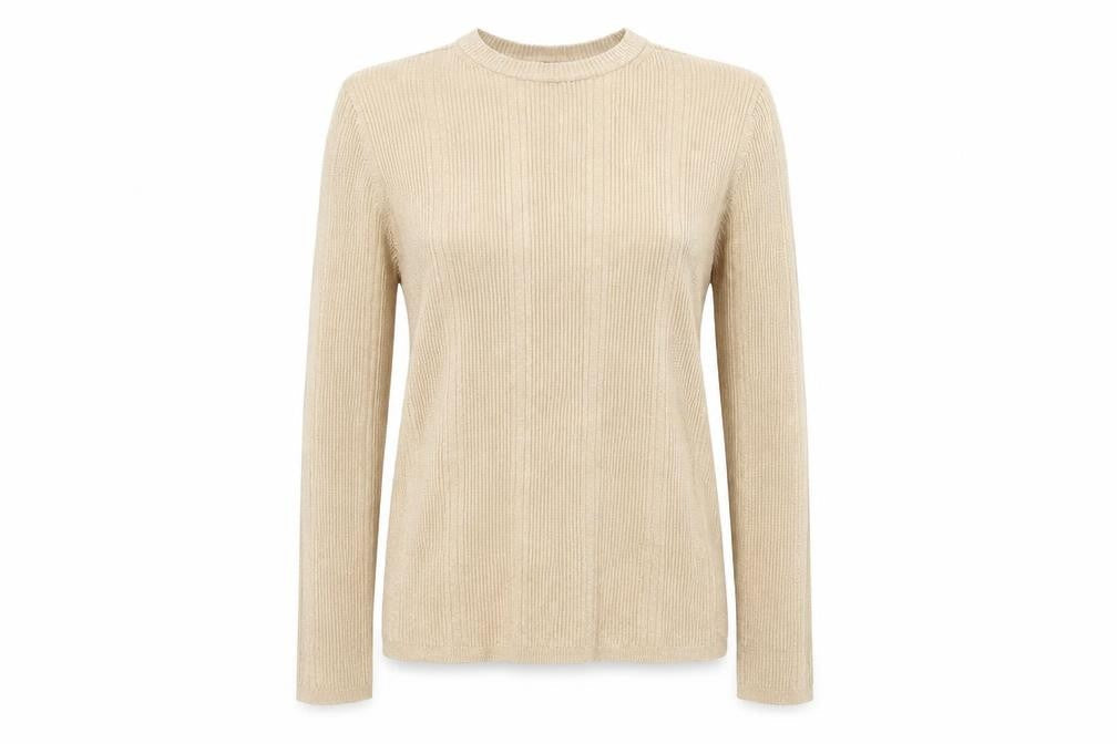 Womens UK Size 12 Marks and Spencer Beige Pullover Jumper