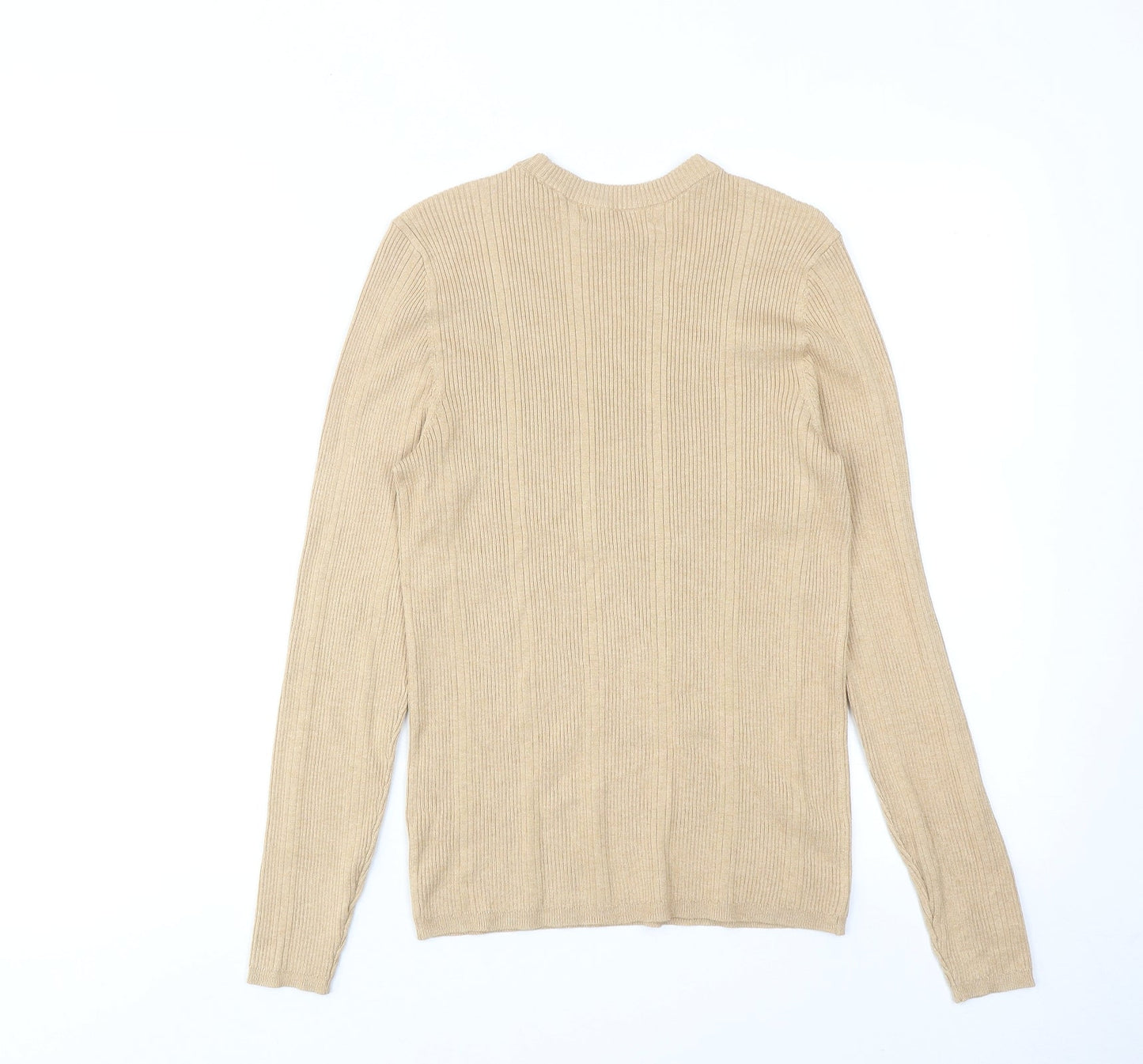 Womens UK Size 12 Marks and Spencer Beige Pullover Jumper