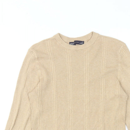 Womens UK Size 12 Marks and Spencer Beige Pullover Jumper