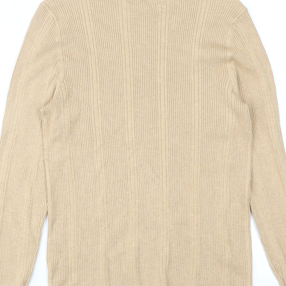 Womens UK Size 12 Marks and Spencer Beige Pullover Jumper