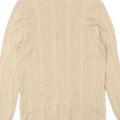 Womens UK Size 12 Marks and Spencer Beige Pullover Jumper