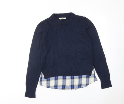 Womens UK Size S Oasis Blue Pullover Jumper