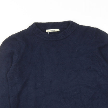 Womens UK Size S Oasis Blue Pullover Jumper