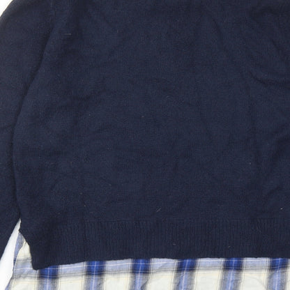 Womens UK Size S Oasis Blue Pullover Jumper