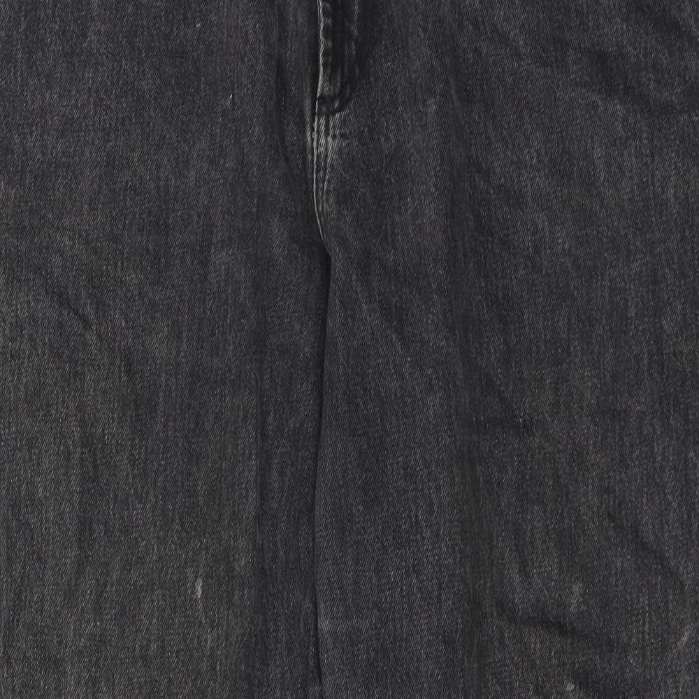 ASOS Mens Black Cotton Tapered Jeans Size 36 in L30 in Regular Zip