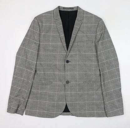 Mens UK Size L H&M Regular Grey Suit Jacket