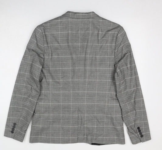 Mens UK Size L H&M Regular Grey Suit Jacket