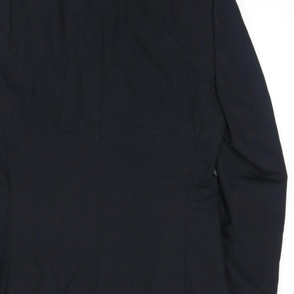 ASOS Mens Black Polyester Jacket Suit Jacket Size 38 Regular