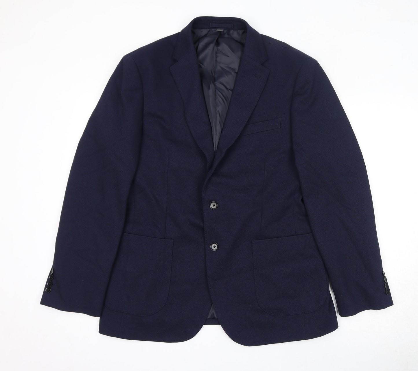 Mens UK Size 42 Marks and Spencer Regular Blue Suit Jacket
