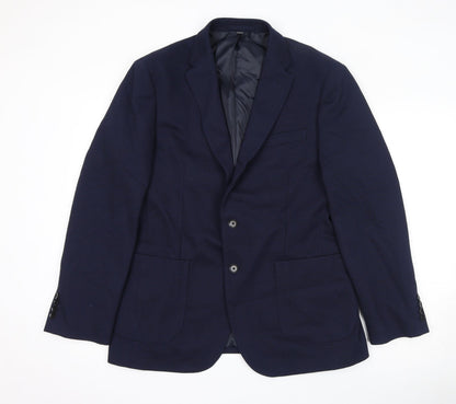 Mens UK Size 42 Marks and Spencer Regular Blue Suit Jacket