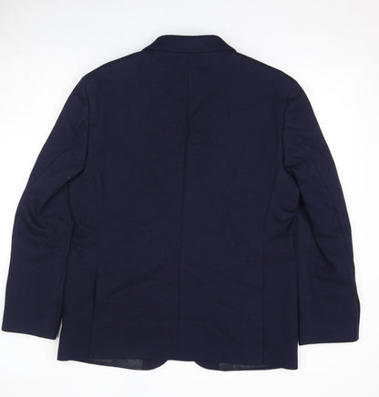 Mens UK Size 42 Marks and Spencer Regular Blue Suit Jacket