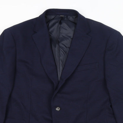 Mens UK Size 42 Marks and Spencer Regular Blue Suit Jacket