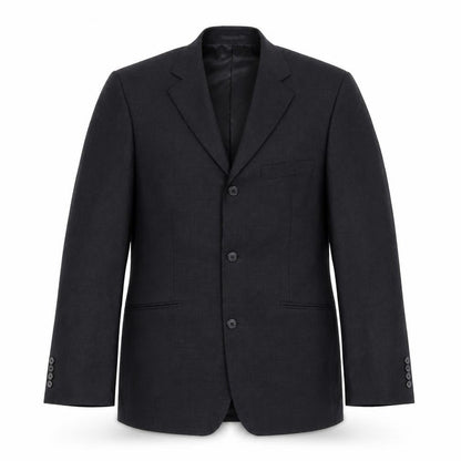 Mens UK Size 38 Charlton Gray Regular Black Suit Jacket