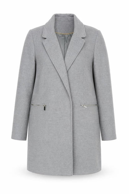Womens UK Size 12 Topshop Grey Overcoat