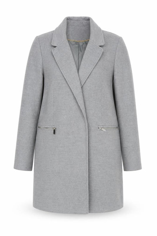 Womens UK Size 12 Topshop Grey Overcoat