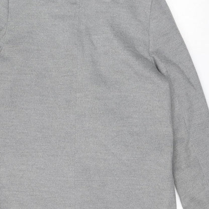 Womens UK Size 12 Topshop Grey Overcoat
