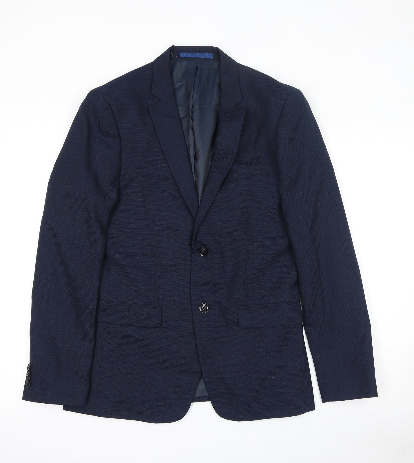 Mens UK Size 38 Topman Regular Blue Suit Jacket