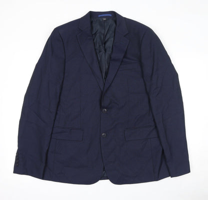 Mens UK Size 40 Marks and Spencer Regular Blue Suit Jacket