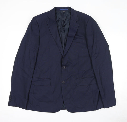 Mens UK Size 40 Marks and Spencer Regular Blue Suit Jacket