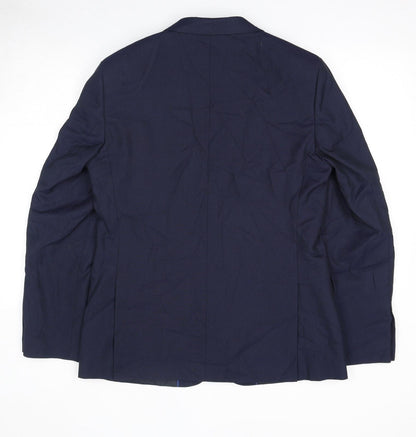 Mens UK Size 40 Marks and Spencer Regular Blue Suit Jacket