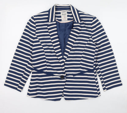 Womens UK Size M Bershka Blue Jacket